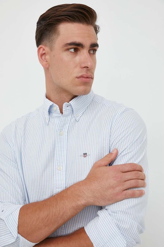 Gant koszula bawełniana 3000232 niebieski