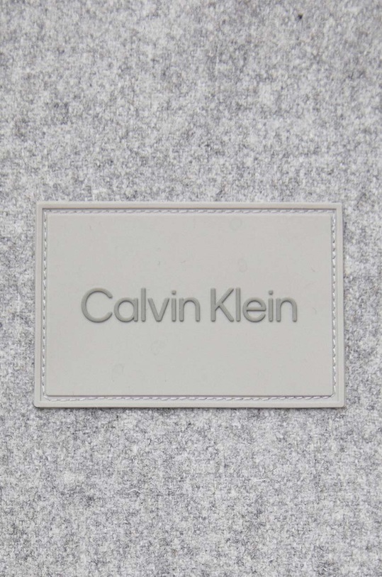 Calvin Klein koszula wełniana K10K111731 szary