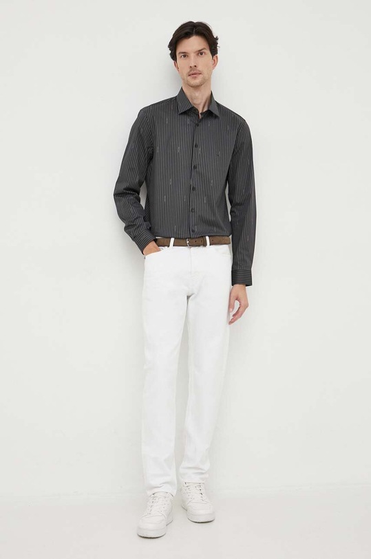 Ρούχα Πουκάμισο Calvin Klein K10K112108 μαύρο