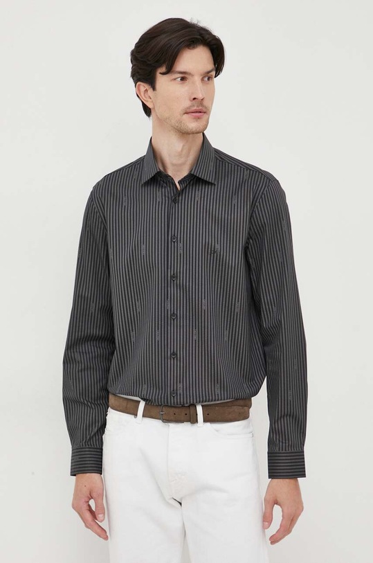 Πουκάμισο Calvin Klein K10K112108 μαύρο