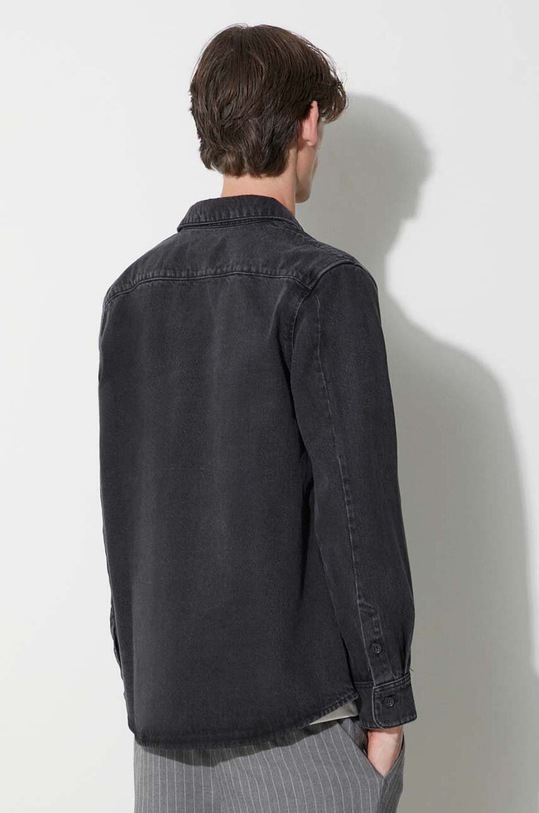 Clothing A.P.C. denim shirt COGEX.H02837 black