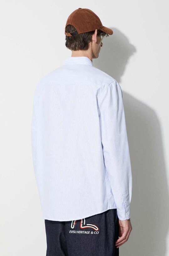 Одяг Бавовняна сорочка A.P.C. COGUH.H12499 блакитний