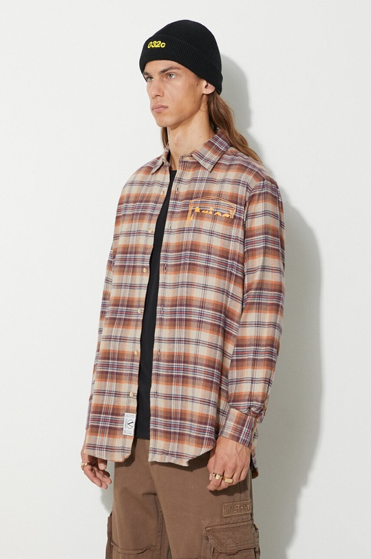 Aries cotton shirt brown FUAR40103