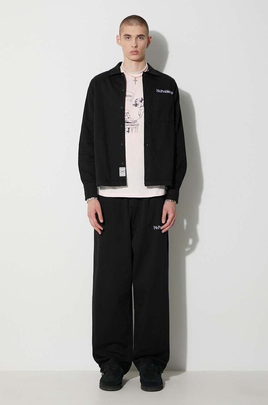 Aries cotton shirt FUAR40115 black AW23