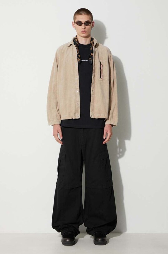 Вельветова сорочка Aries FUAR40600 бежевий AW23