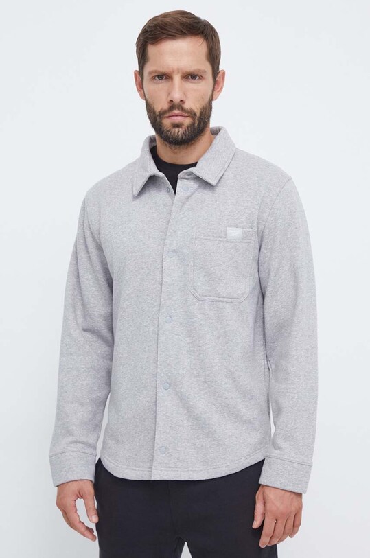 Рубашка Reebok Classic casual серый 100034608