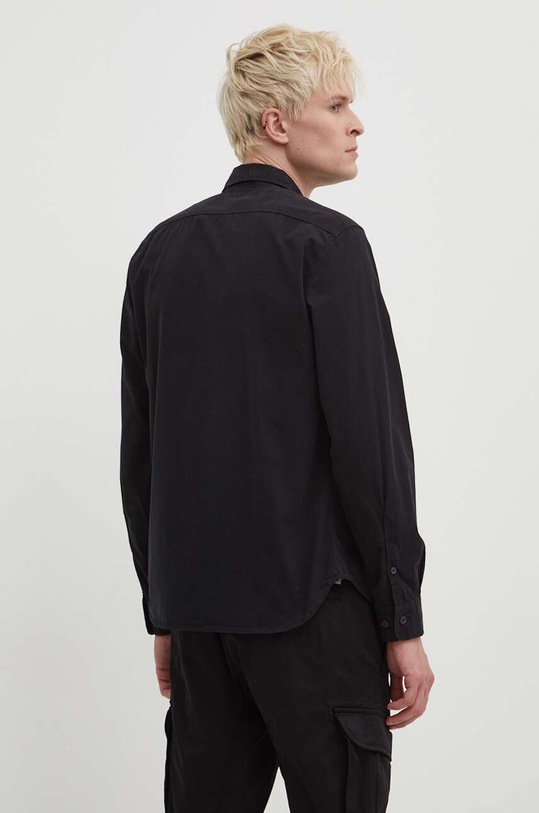 C.P. Company koszula GABARDINE BUTTONED SHIRT czarny 15CMSH157A002824G