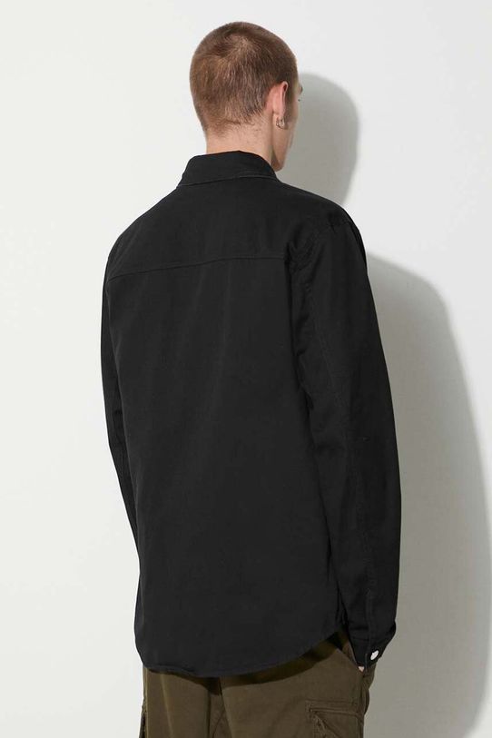 Odzież Han Kjøbenhavn koszula bawełniana M.132896 czarny