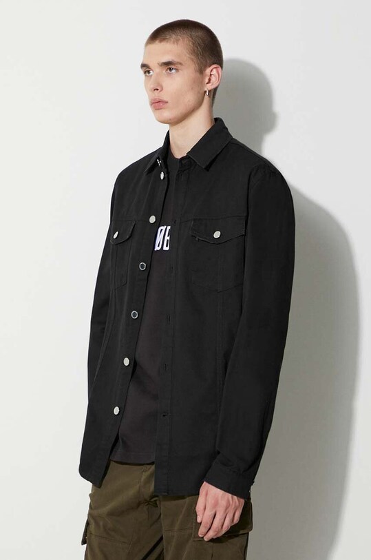 Han Kjøbenhavn koszula bawełniana czarny M.132896