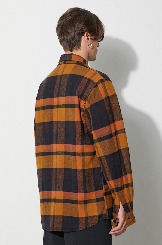 Odzież Norse Projects koszula bawełniana Julian Organic Heavy Twill Overshirt N40.0629.7004 pomarańczowy