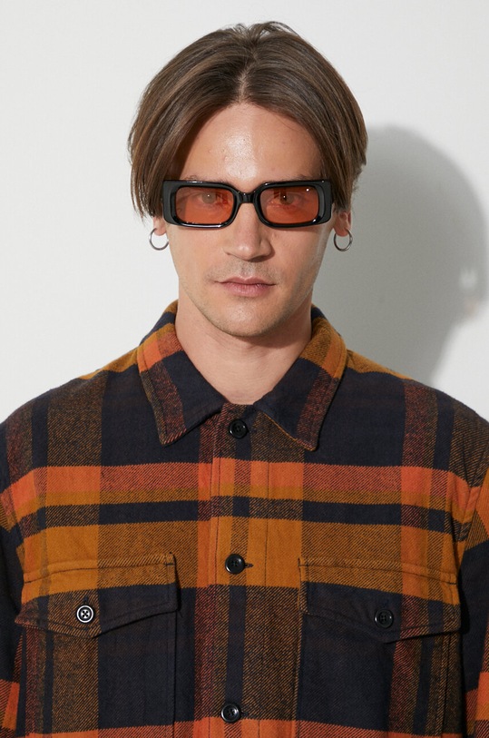 Norse Projects koszula bawełniana Julian Organic Heavy Twill Overshirt N40.0629.7004 pomarańczowy