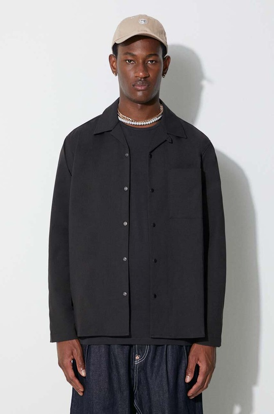 Norse Projects shirt Carsten Solotex Twill LS N40.0789.9999 black AW23