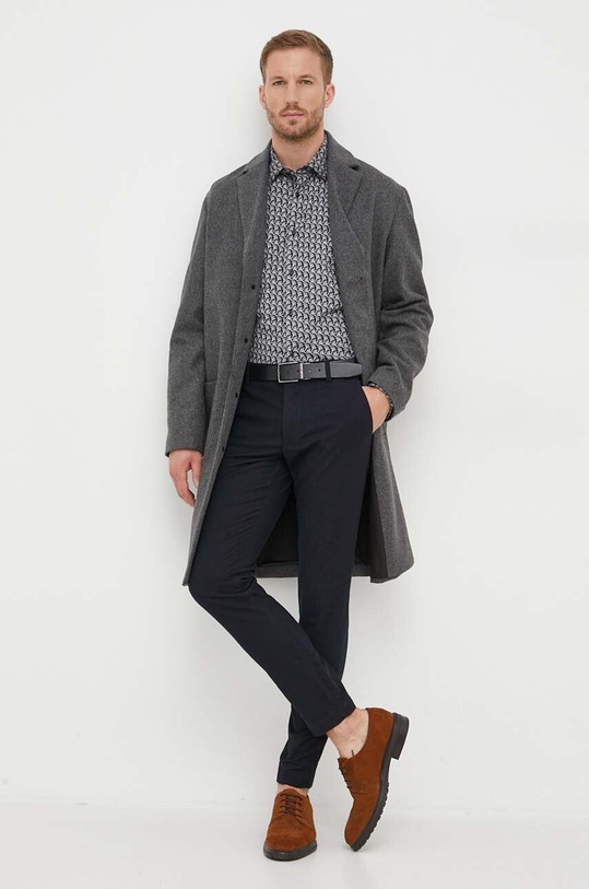 Îmbrăcăminte Joop! camasa din bumbac 30038819 bleumarin