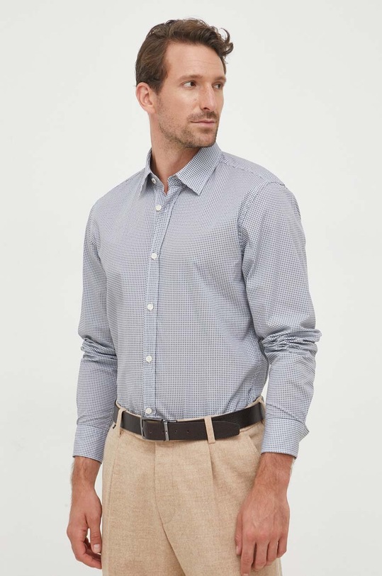 Joop! camicia in cotone regolare blu navy 30038914