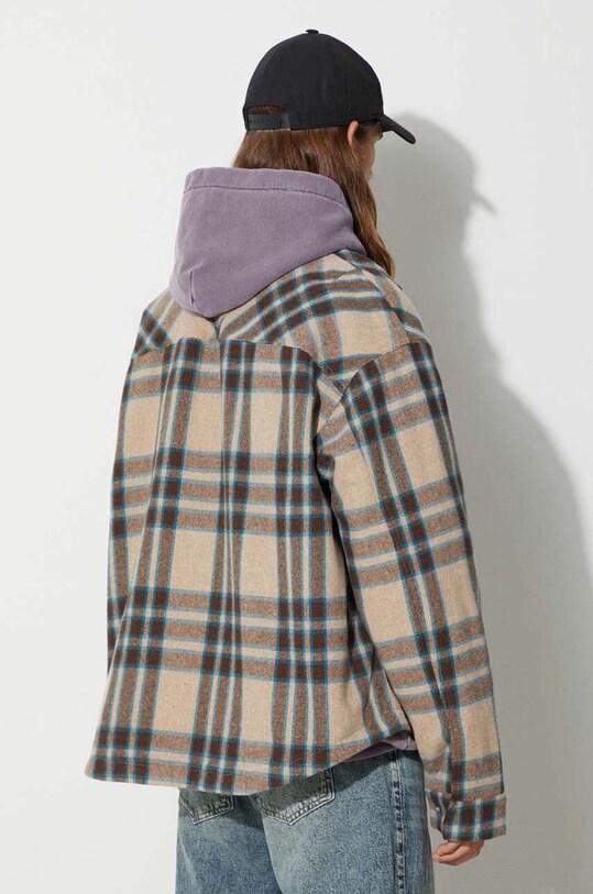 Represent wool jacket Heavy Zip Shirt MO2001.73 brown AW23