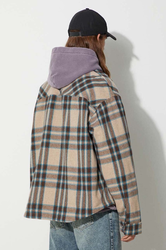 Represent wool jacket Heavy Zip Shirt MO2001.73 brown AW23