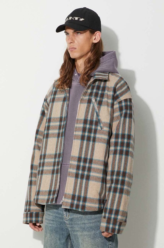 Clothing Represent wool jacket Heavy Zip Shirt MO2001.73 brown