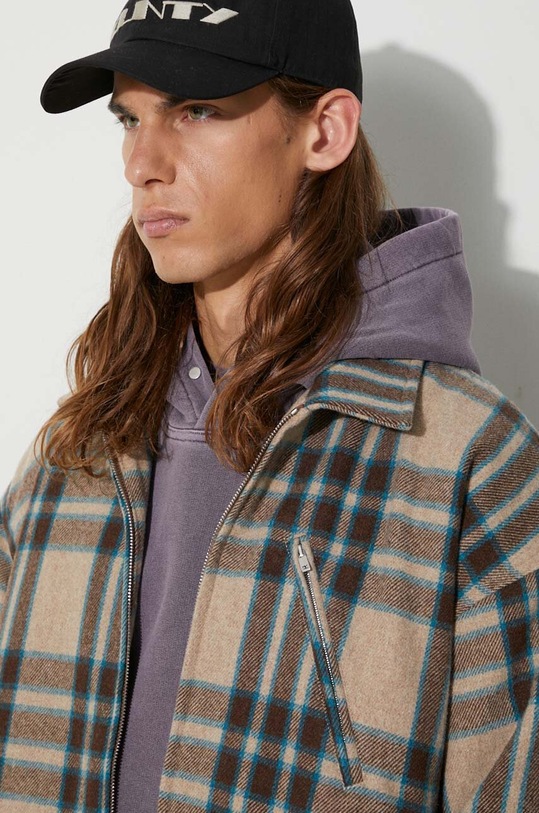 Represent wool jacket Heavy Zip Shirt MO2001.73 brown