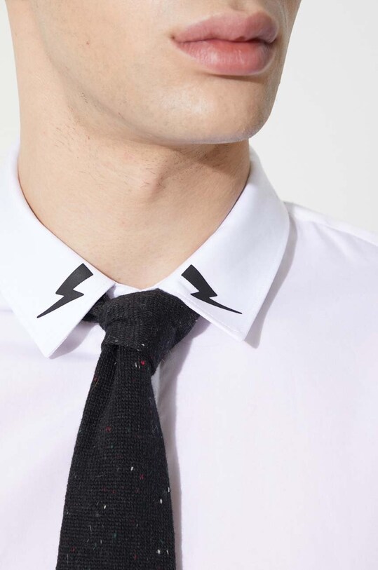 Neil Barrett koszula SLIM BOLT COLLAR DETAIL NBV6CM170C.V000S.100