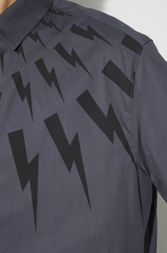Памучна риза Neil Barett LOOSE FAIR-ISLE THUNDERBOLT PBCM173.V003S.3543