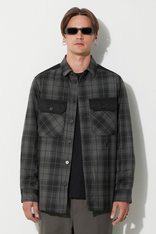 Яке Neil Barett LOOSE BICOLOR FLAP POCKET PADDED