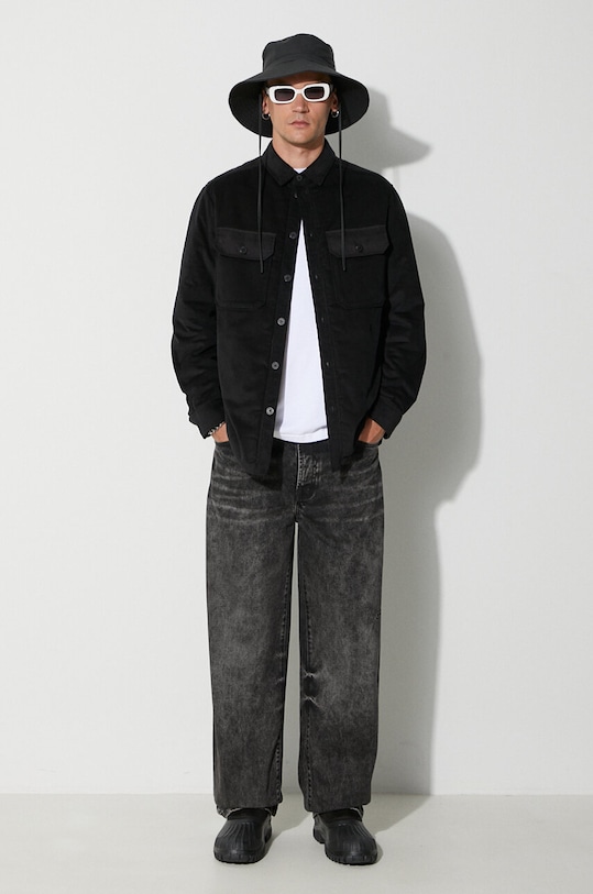 Куртка Neil Barett LOOSE BICOLOR FLAP POCKET PADDED PBCS024C.V042C.0101 чорний AW23