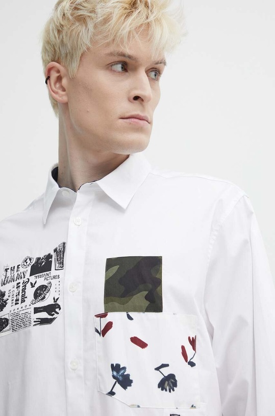 Desigual koszula bawełniana 23WMCW38 CAM_DENNISON biały 23WMCW38
