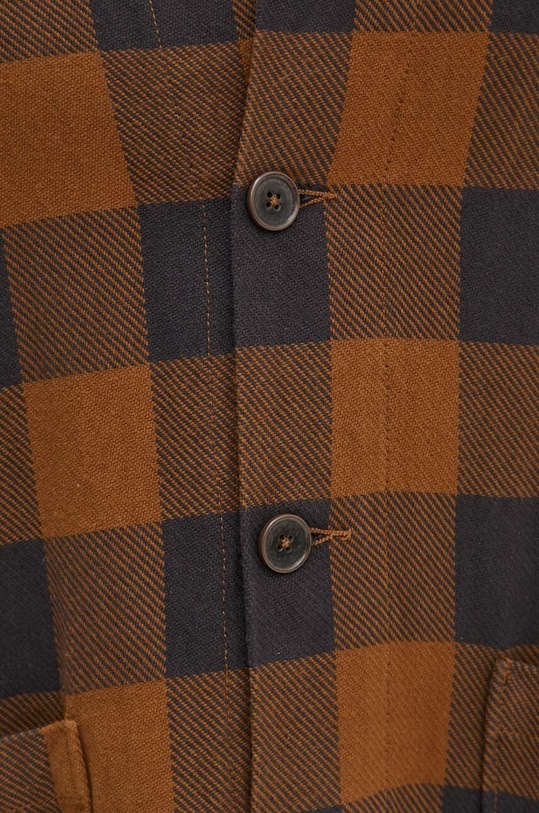 Bombažna srajca Universal Works Travail Overshirt 29161 rjava