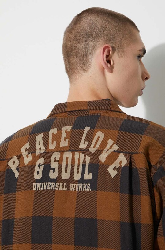 Bavlnená košeľa Universal Works /S Utility Shirt / 29177 hnedá