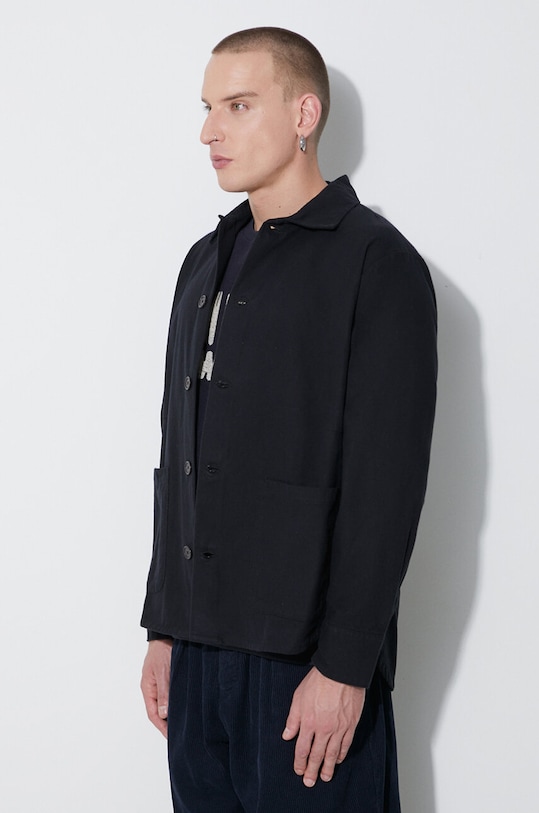 Universal Works cotton shirt Travail Overshirt black 29905