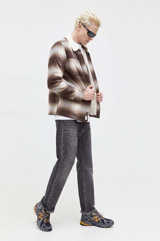 Hollister Co. geacă cu aspect de cămașă KI325.3125.408 maro AW23