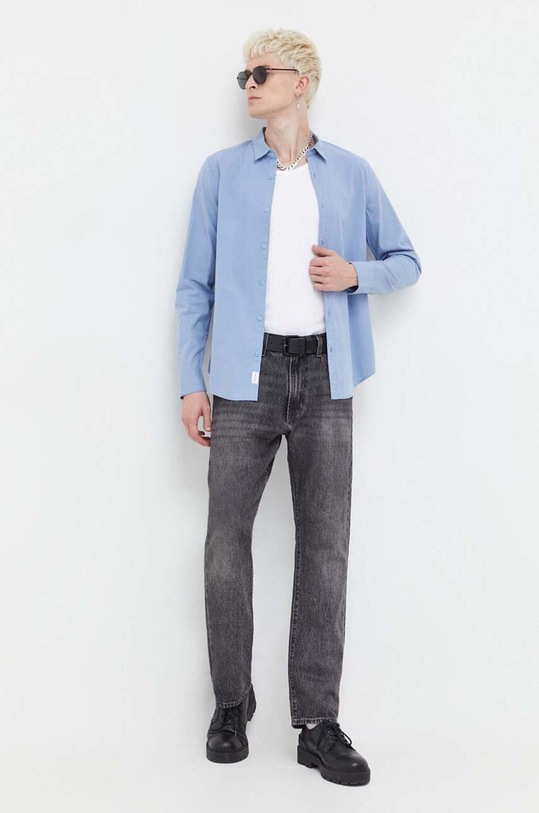 Πουκάμισο Hollister Co. KI325.3131.220 μπλε AW23