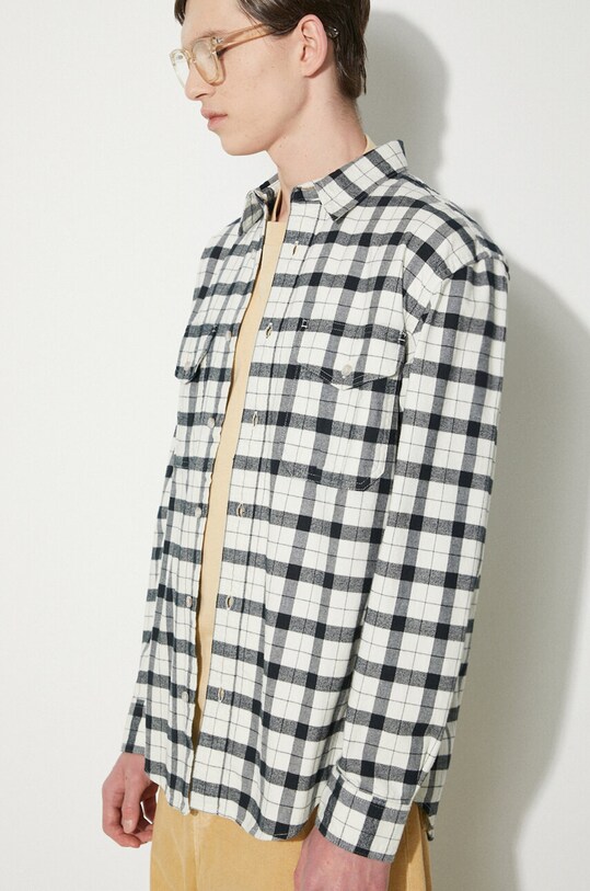 Filson cotton shirt Alaskan Guide Shirt classic beige FMCAM0005