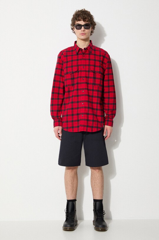 Filson cotton shirt Alaskan Guide Shirt FMCAM0005 red SS24