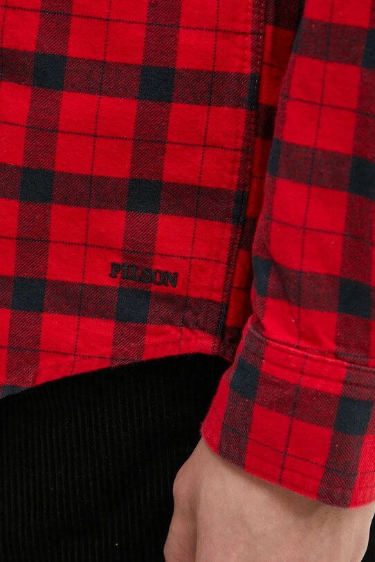 Pamučna košulja Filson Alaskan Guide Shirt crvena FMCAM0005