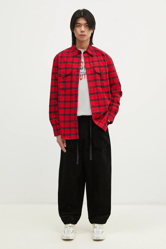 Pamučna košulja Filson Alaskan Guide Shirt FMCAM0005 crvena