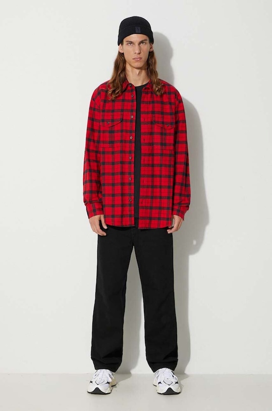Памучна риза Filson Alaskan Guide Shirt FMCAM0005 червен SS24