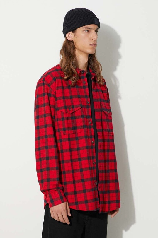Памучна риза Filson Alaskan Guide Shirt червен FMCAM0005