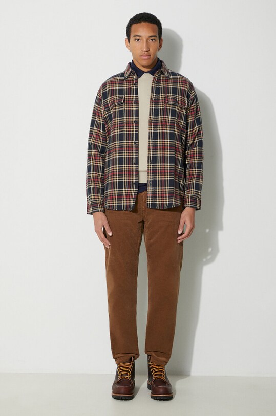 Бавовняна сорочка Filson Vintage Flannel Work Shirt FMCAM0016 темно-синій AW23