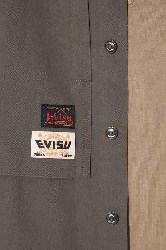 Evisu camicia in cotone Camuflage Brushstoke Daicock Print 2EAHTM3SL8014RXCT