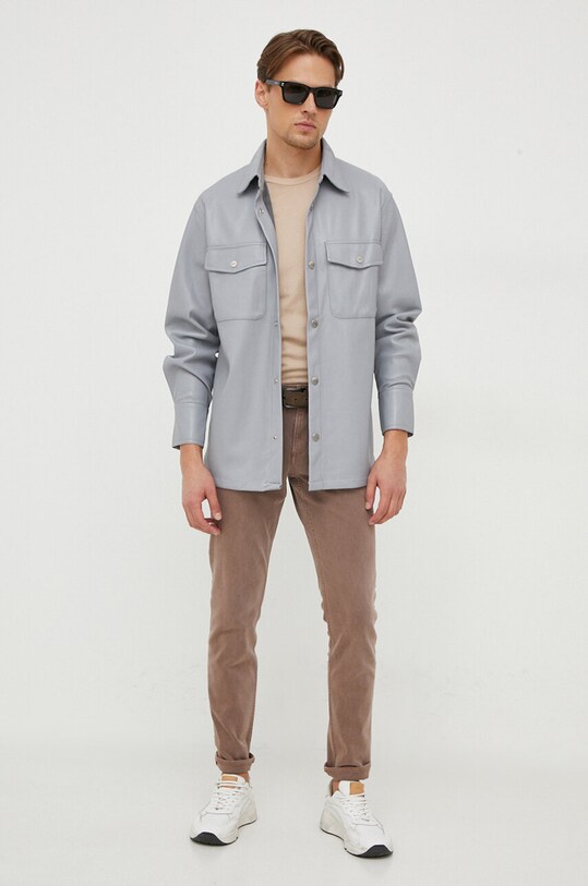 Сорочка United Colors of Benetton 5QWAUQ02W.16K сірий AW23