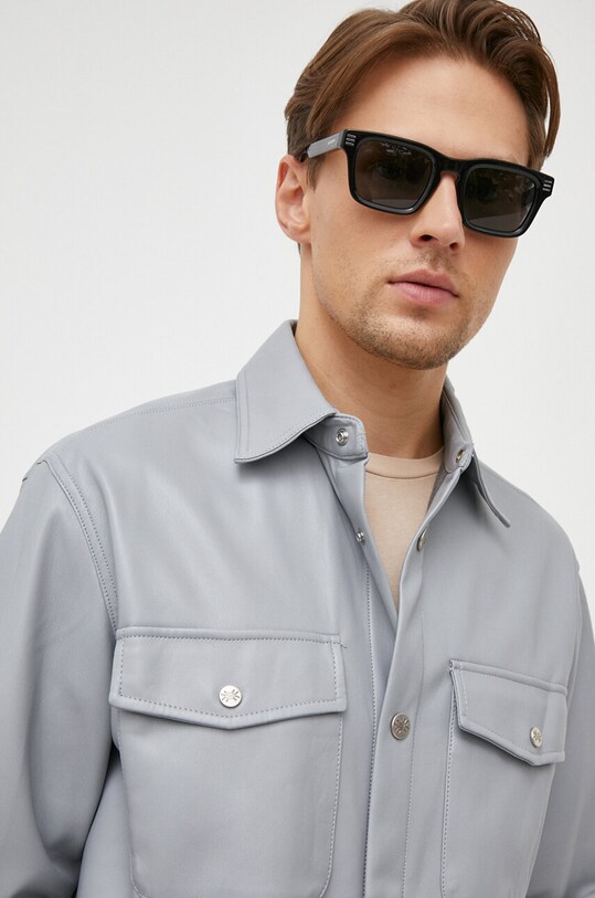 Сорочка United Colors of Benetton сірий 5QWAUQ02W.16K