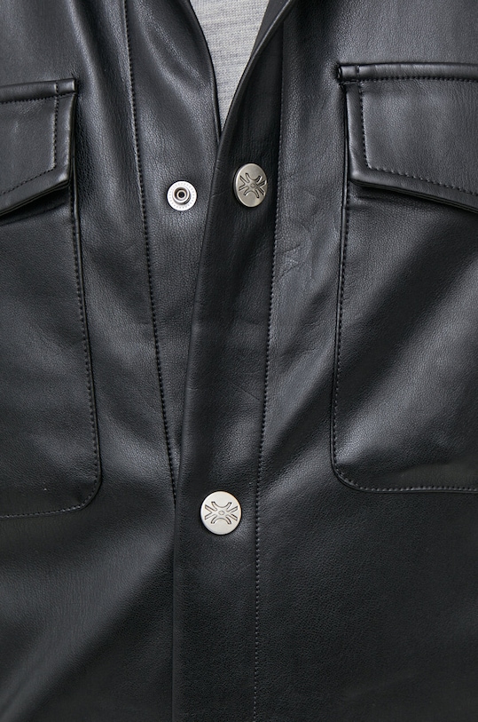 Košeľa United Colors of Benetton 5QWAUQ02W.100 čierna