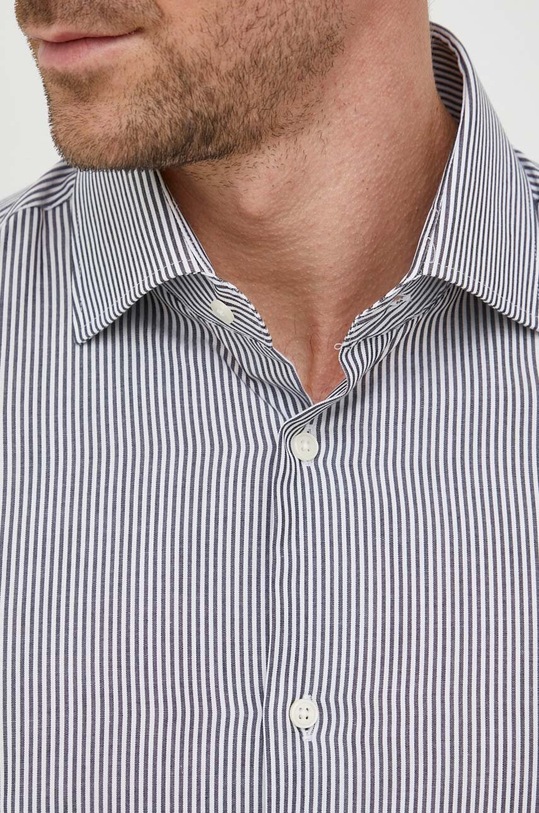 Βαμβακερό πουκάμισο United Colors of Benetton 5IKHUQ034.901 λευκό AW23