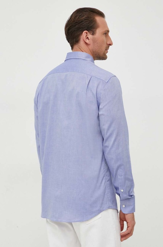 Βαμβακερό πουκάμισο United Colors of Benetton μωβ 5TUGUQ03S.901