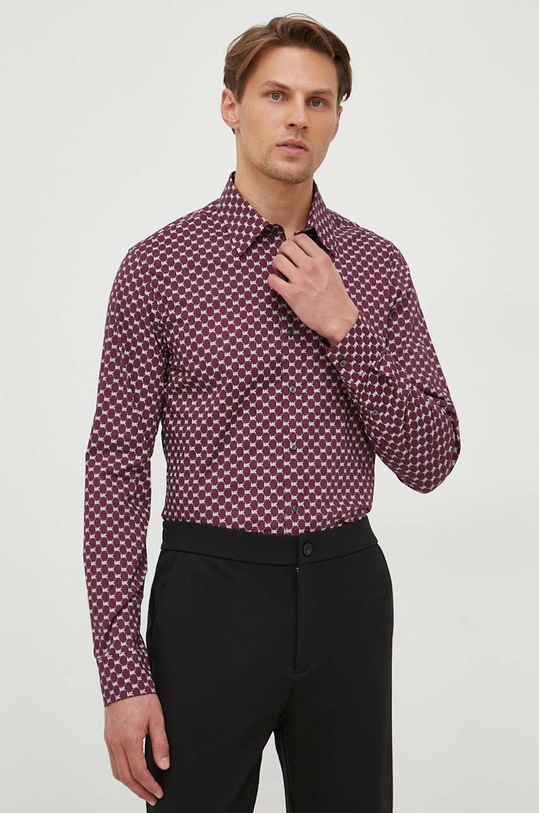 Michael Kors koszula wzorzyste bordowy CH340059Y6