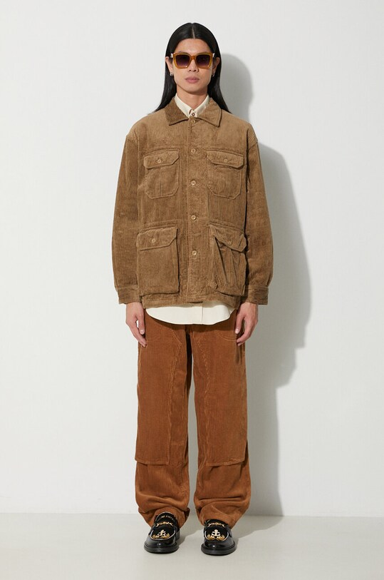 Вельветовая рубашка Engineered Garments Shirt Jacket 23F1D060.SD016 коричневый AW23