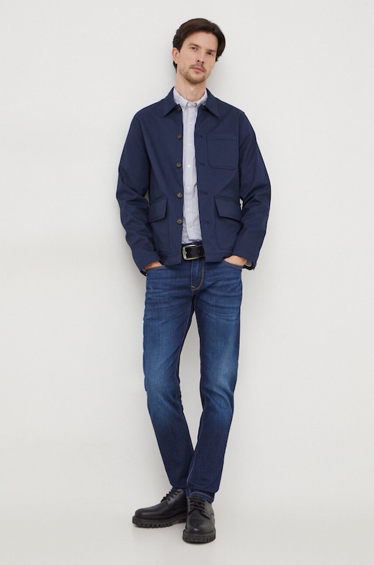 Michael Kors koszula CH3400HAJH niebieski SS24