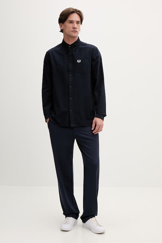 Fred Perry koszula bawełniana M5516.608 granatowy AA00
