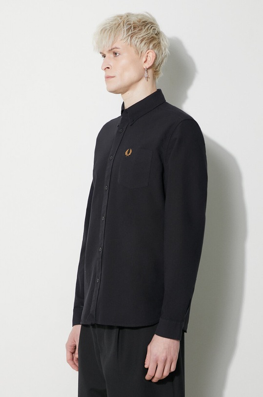 Fred Perry koszula bawełniana czarny M5516.R88
